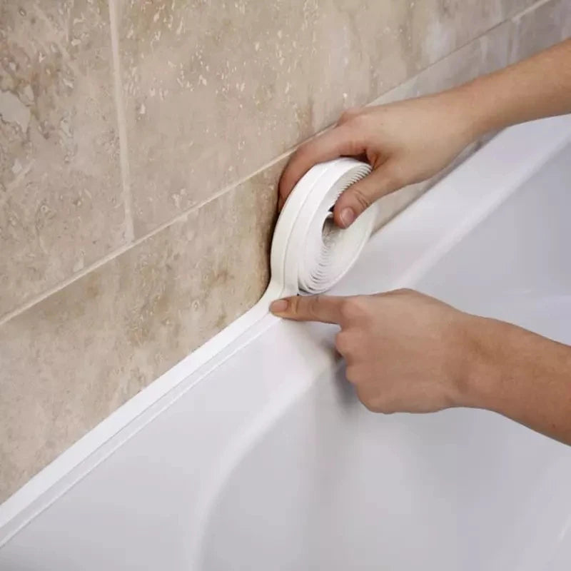 Für Badezimmer Küche Zubehör Dusche Badewanne Dichtungsstreifen Klebeband Dichtungsband Dichtungsband Selbstklebend Wasserdichte Wandaufkleber Waschbecken Kantenband
