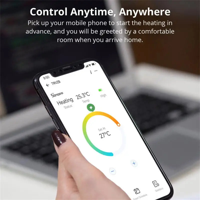 SONOFF TRVZB Zigbee Thermostatisches Heizkörperventil TRVs Smart Quiet TRV Temperaturregelungssystem Unterstützung Alexa ZHA MQTT Ewelink