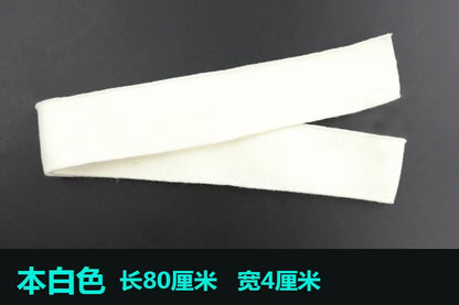 4 * 80CM High Stretch Strickrippe Baumwollstoff T-Shirt Ausschnitt elastische Kragenmanschetten Trim für Kleidung Zubehör Stoff