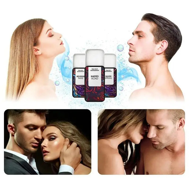 Hommelure Fheromotherapy Festes Parfüm-Set für Männer, natürliches, langlebiges Hommelure Feromone Festes Parfüm für Frauen, Original-Parfums