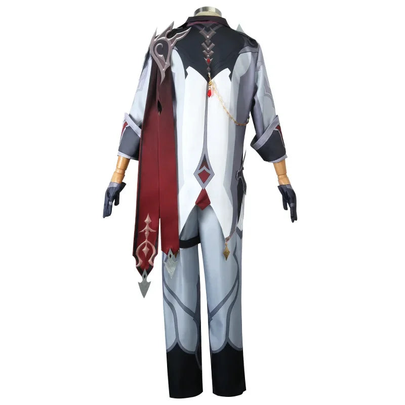 Game Anime Genshin Impact Tartaglia Kostüm: Cosplay-Uniform, vollständiges Set für Halloween-Partys und Aufführungen.