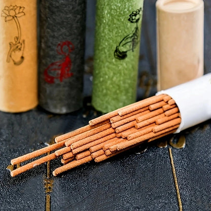 40 Stück Haus-Räucherstäbchen – Natürliche Sandelholz-Räucherstäbchen, Aromatische Segnungszeremonie, Buddha-Gebetsräucherung