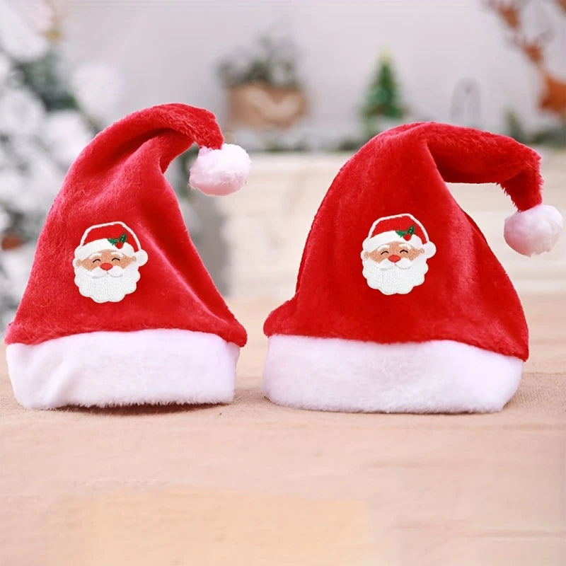 6 Stück Cartoon-Weihnachtsmann-Stickerei-Aufnäher – Bügel- oder Nähapplikationen für Kleidung, Schuhe, Hüte, Taschen, DIY-Weihnachtsdekorationen