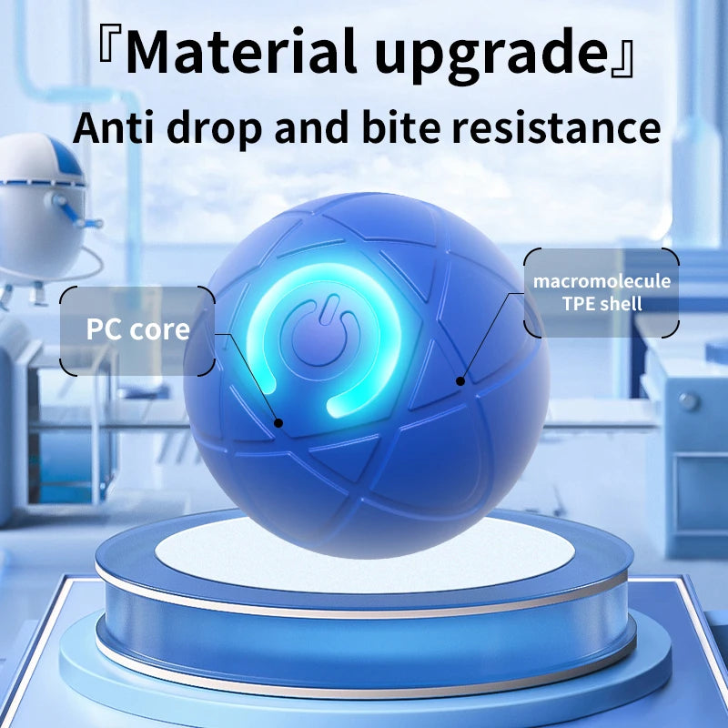 Neuer Smart Dog Toy Ball Elektronischer interaktiver Haustier Spielzeug Moving Ball USB Automatischer Begleitspielzeug Springball für Welpen Geburtstag Gi