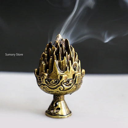 Legierung Mini Boshan Räucherstäbchen Brenner Chinesisch Alt Zuhause Innendekoration Sandelholz Stick Cense Halter Schreibtisch Ornamente