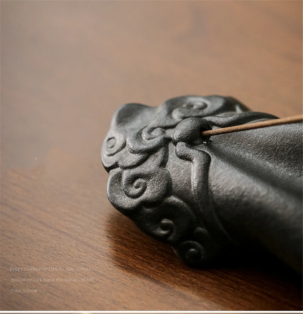 Keramik Buddhas Hand Faden Räucherstäbchen Brenner Antik Liegendes Aroma Räucherstäbchen Räuchergefäß Kreatives Zen Indoor Home Office Dekoration