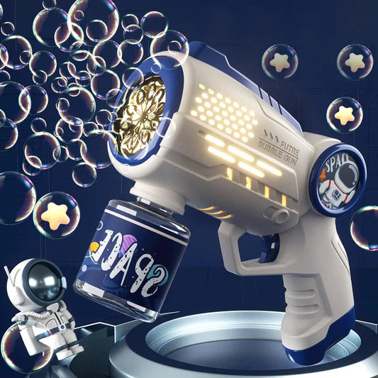Astronauten-elektrische-automatische-Lichtblasenmaschine-Blasenpistole-Sommer-Strandbad-Outdoor-Spiel-Fantasy-Spielzeug-für-Kinder-Kindergeschenk