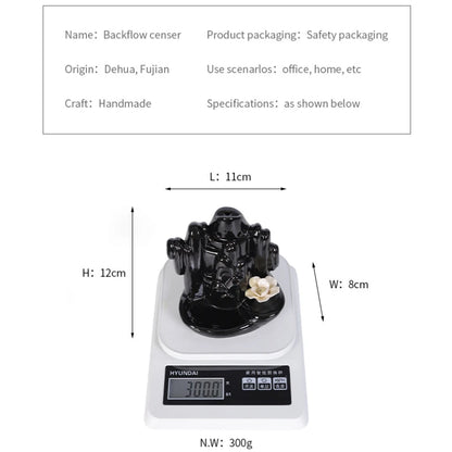 1pc, Lucky Lotus Keramik Sandelholz Räucherstäbchen Brenner Rückfluss Räucherstäbchen Brenner Räucherstäbchen Halter, Wohnkultur (ohne Räucherstäbchen)