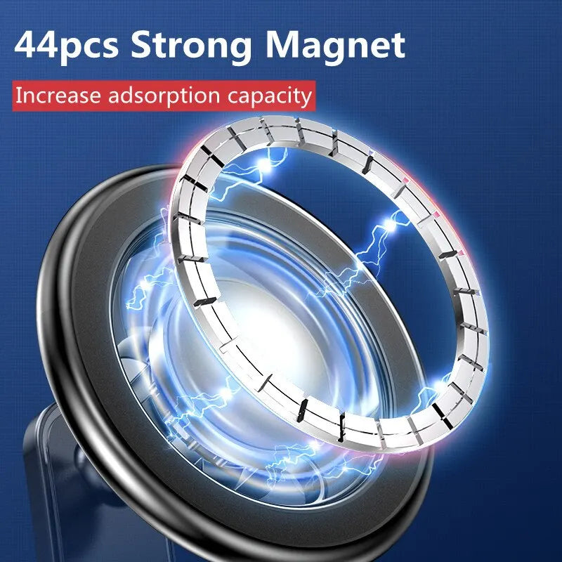 Magnetischer Autotelefonhalter Ständer Magnetzelle Mobile Unterstützung Halterung GPS-Halterung im Auto Für Macsafe iPhone 15 14 13 Samsung Xiaomi