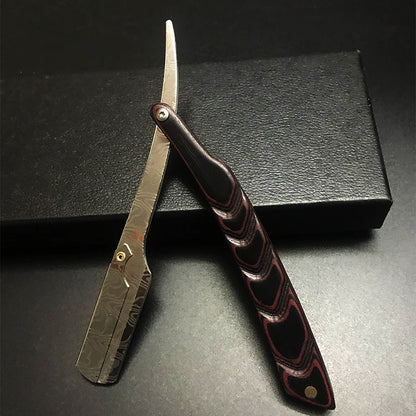 Herren Handrasierer, Klinge aus Edelstahl, Klappbarer Barber Rasiermesser, zum Rasieren und Bartpflege.