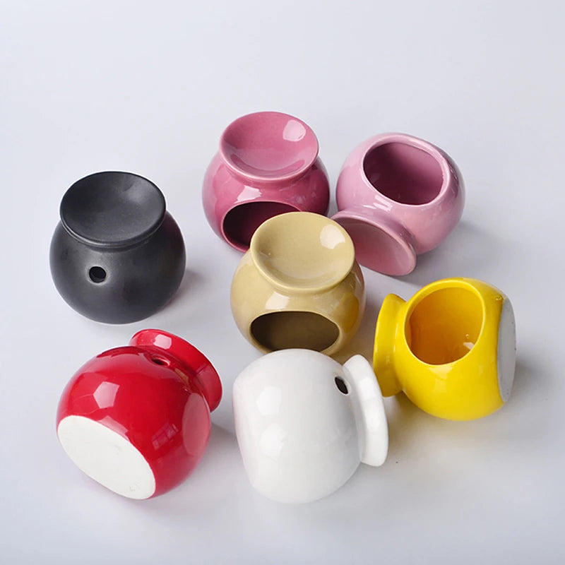 Porzellan Aroma Brenner ätherischer Ölofen Mini Kerzenhalter Feste Farbkeramikhandwerk Aromatherapie Diffusor Wohneinrichtung