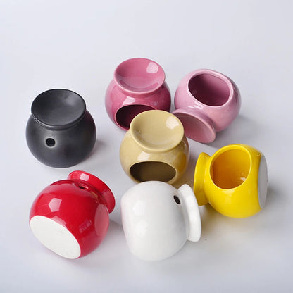 Porzellan Aroma Brenner ätherischer Ölofen Mini Kerzenhalter Feste Farbkeramikhandwerk Aromatherapie Diffusor Wohneinrichtung