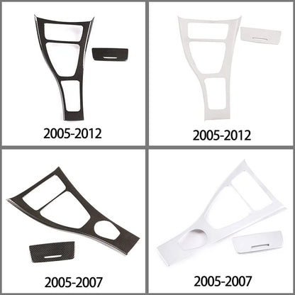 lhd-for-bmw-3-series-e90-e92-e93-2005-12-abs-carbon-fiber-silver-center-console-gear-shift-frame-panel-sticker-car-accessories