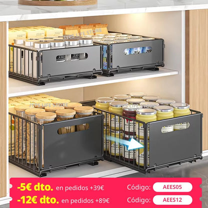 Küchenaufbewahrungsregal Ausziehbarer Schrank Organizer Schiebeschublade Aufbewahrungstablett Gewürzflasche Gewürzaufbewahrungsregal Küchenorganisator