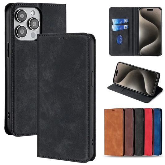 Geldbörse mit Kartenschlitz Flip Lederhülle für Xiaomi Redmi 3X 3S 4X 4A 5 5A 6 6A 7 7A 8 8A 11A 12C 13C 4A 13R Prime Power Pro Plus