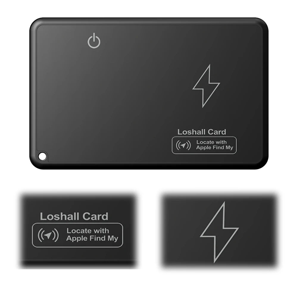 Drahtlose Lade-Wallet-Tracker-Karte, funktioniert mit Apple Find My Wallet Tracker, Telefon-Finder, GPS-Locator, Smart Tag, wasserdichter Track