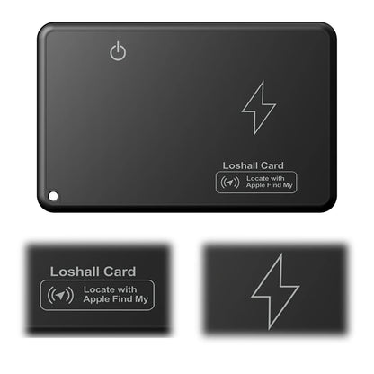 Drahtlose Lade-Wallet-Tracker-Karte, funktioniert mit Apple Find My Wallet Tracker, Telefon-Finder, GPS-Locator, Smart Tag, wasserdichter Track