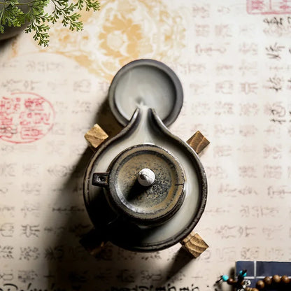 1 Stück, Buhrimill Räuchergefäß, handgefertigter Keramik-Räucherstäbchenhalter, Rückfluss-Räuchergefäß, Zen-Meditation, Heimdekoration