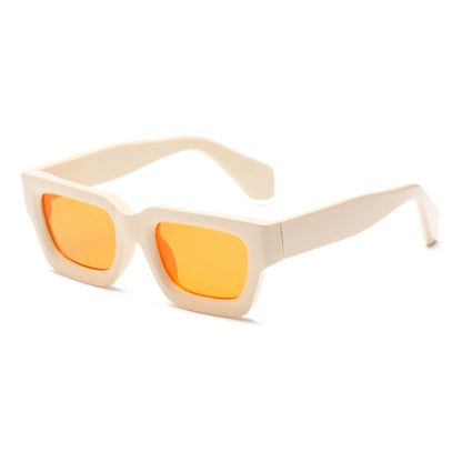 Neue Mode Sonnenbrille Retro Square verdickte kleine Rahmen Mode -Sonnenbrillen Vielseitige Brille Oculos de Sol Feminino