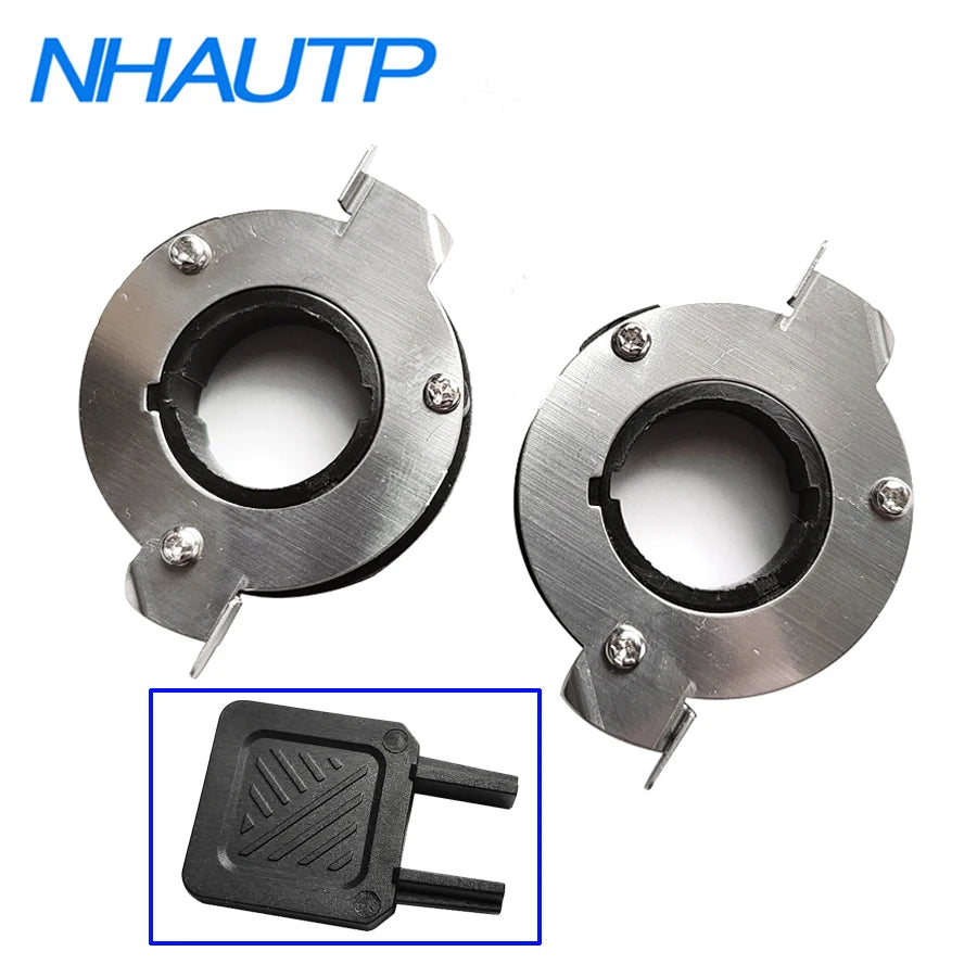 NHAUTP 3 Teile/satz H7 LED Adapter Halter Für Mercedes Benz BMW Buick VW Tiguan Jetta Polo Magotan Bora Scheinwerfer Lampen + installieren Schlüssel
