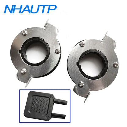 NHAUTP 3 Teile/satz H7 LED Adapter Halter Für Mercedes Benz BMW Buick VW Tiguan Jetta Polo Magotan Bora Scheinwerfer Lampen + installieren Schlüssel
