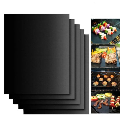 Antihaft-Grillmatte 1/5/10pcs Backmatte BBQ-Werkzeuge Kochen Grillblech Hitzebeständigkeit Leicht zu reinigende Küchenwerkzeuge