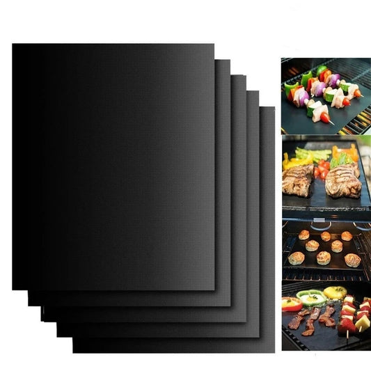 Antihaft-Grillmatte 1/5/10pcs Backmatte BBQ-Werkzeuge Kochen Grillblech Hitzebeständigkeit Leicht zu reinigende Küchenwerkzeuge