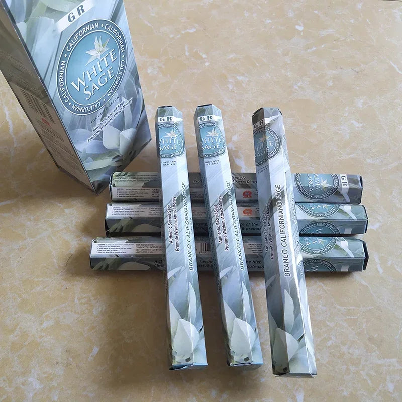 Duft 110pcs weißer Salbei Lavendel -Weihrauchstangen Palo Santo Düfte für heimische Sandelholz indischen Weihrauch Jasmine Heimatduft