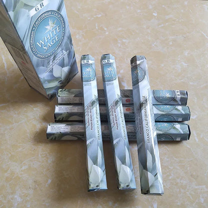 Duft 110pcs weißer Salbei Lavendel -Weihrauchstangen Palo Santo Düfte für heimische Sandelholz indischen Weihrauch Jasmine Heimatduft