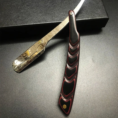 Herren Handrasierer, Klinge aus Edelstahl, Klappbarer Barber Rasiermesser, zum Rasieren und Bartpflege.