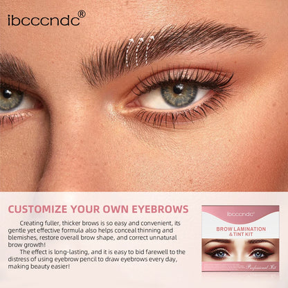 Semipermanentes Augenbrauen- oder Wimpernlifting- und Tönungsset, professionelles Brauenlaminieren, Wimpernlifting, Dauerwimpern, Färben, Augen-Make-up