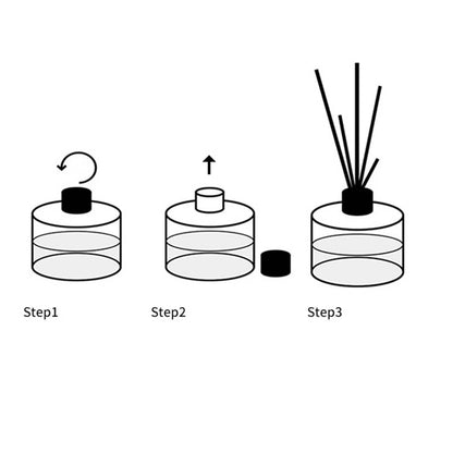 100pcs Reed Diffusor Sticks Set 3mm 8 -Zoll -Faser -Schilfdiffusor -Sticks Duft für Schlafzimmer Büro Badezimmer Haus zu Hause