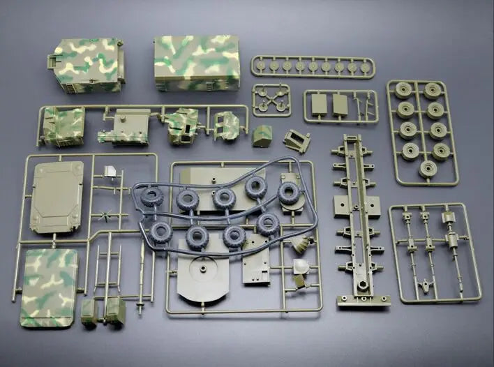 1-72-Russia-Armee-S-300-PMU-Raketensysteme-Radarfahrzeug-Kunststoff-zusammengebauter LKW-Puzzle-Bausatz-Militärauto-Modellspielzeug