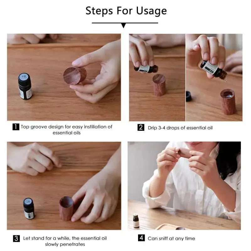 1 STÜCK Holz Aroma Ätherisches Öl Diffusor Auto Duft Öl Diffusor Erfrischende Luft Zuhause Weihrauch Schlaf Erfrischende Schlafhilfe Werkzeuge