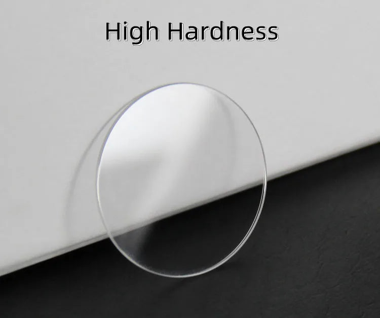 2,0 mm Dicke beidseitig flache Saphiruhr Kristall Transparentes rundes Glas 30 mm-39,5 mm Durchmesser YZC2356