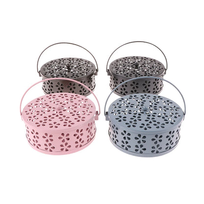 Tragbarer Moskito-Spulenschalenhalter Home Insekt Repellent Anti-Fire Sandalwood Weihrauch Brenner Box Anti-Moskito-Lieferungen