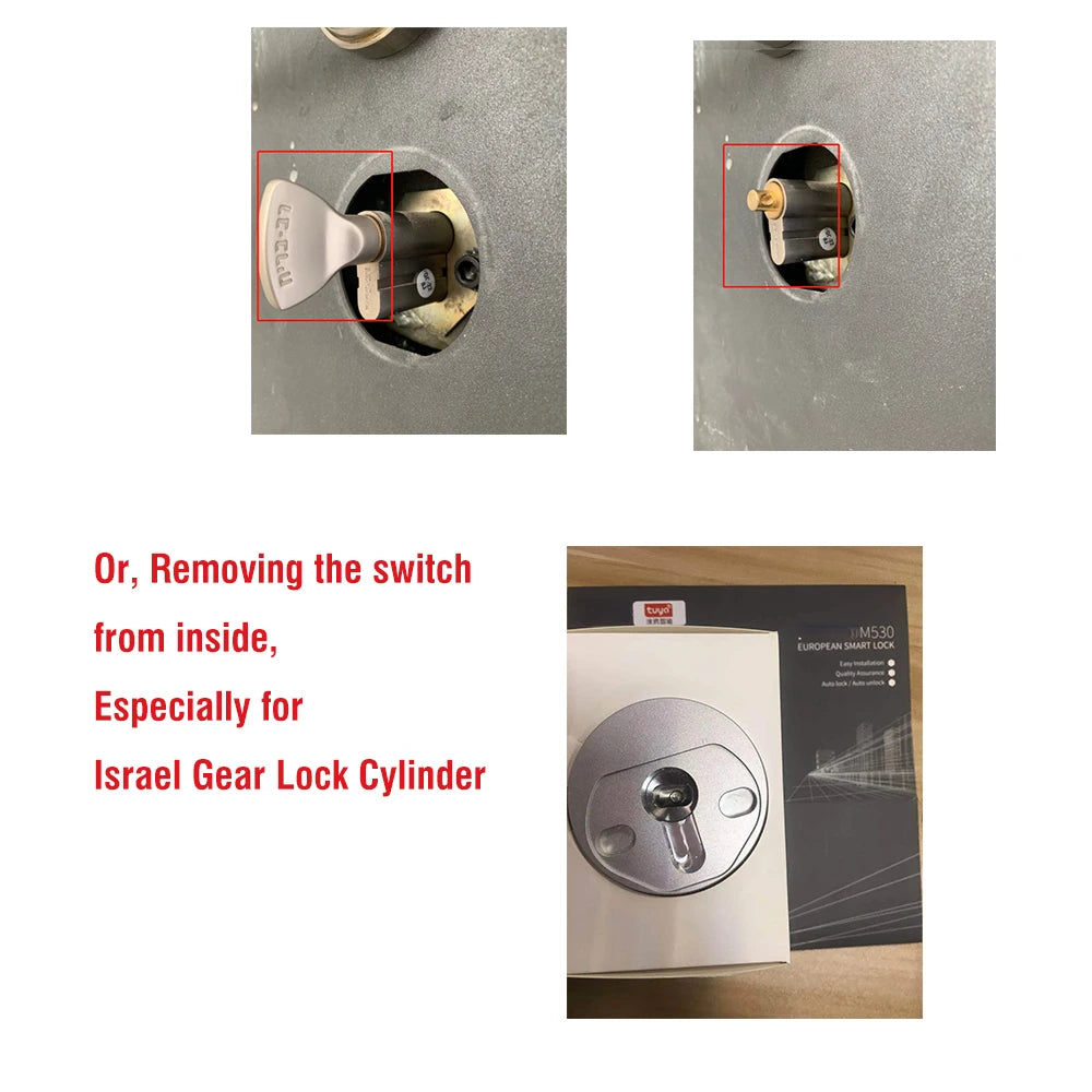 Wehere Smart Lock M531 TUYA / TTlock Fingerabdruck-Fernbedienung Unterstützung Alexa Wifi Wireless Original Zylinder Cut Schlüsselschalter