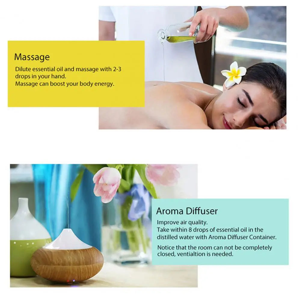 Natürliche Pflanzen Ätherisches Öl Orange Pfefferminze Eukalyptus Zypresse Kiefernnadeln Mandarine Fenchel Duftöl für die Aromatherapie