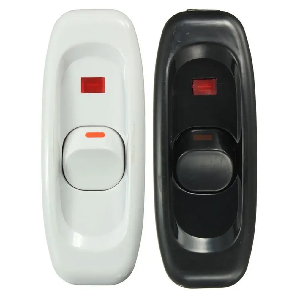 1PC Nachttischlampenschalter AC 250V 10A Inline EIN / AUS Nützlicher Tisch Schreibtischlampe Kabel Kabel Schalter LED-Anzeigeleuchte переключатели