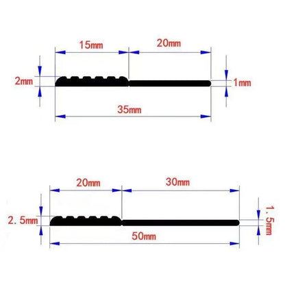 Neue staubdichte Tür Zugluft Weatherstrip Bottom Seal Strip Silikon Winddicht Staub Selbstklebend für Türstopper Dichtungsband
