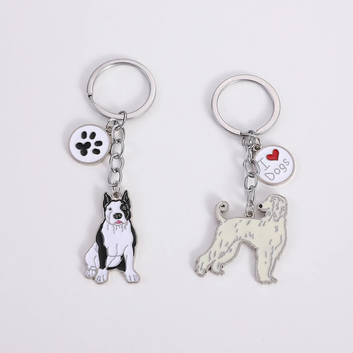 1 STÜCKE Metall NEUE Bulldogge Haustier Hund Schlüsselanhänger Tier Charms Schule Tasche Anhänger Auto Schlüsselanhänger Freund Geschenk