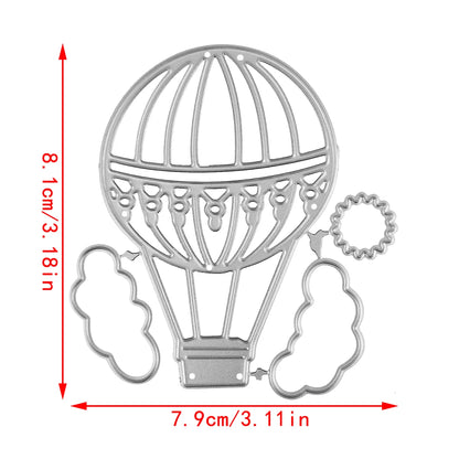 Heißluftballon Regenbogen Schnur Blatt Weihnachtsbaum DIY Scrapbooking Vorlage Form Prägung Stanzformen