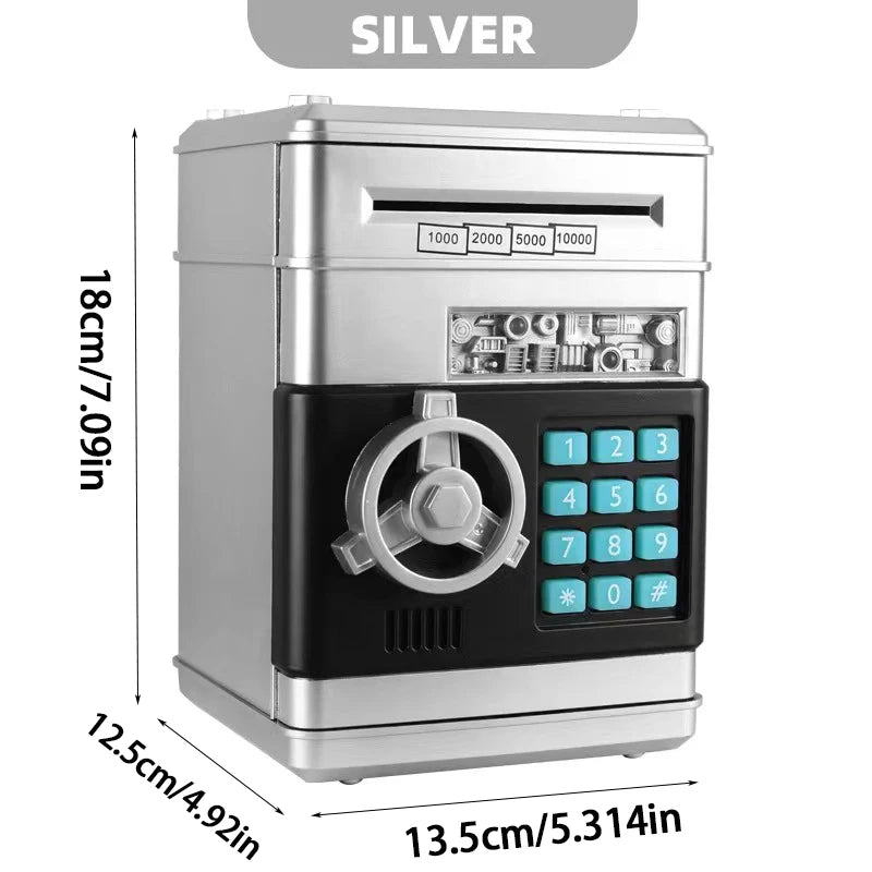 Elektronisches Sparschwein Automatisches Mini Safe Münzen Bargeld Sparen Spardose Passwort Zähler Code Schlüssel Schloss Münzbank Geldautomat Kind Geschenk