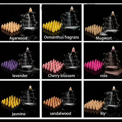 Sandelholz Adlerholz fließt zurück Weihrauch, beobachten Sie den Stream Cloud Tower Weihrauch für die Aromatherapie-Reinigung im Innenbereich