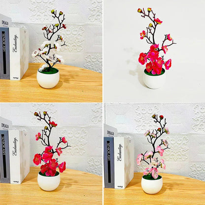 30 cm Künstliche Pflanzen Bonsai, Kleiner Baum, Simulationspflanze im Topf, Kunstblumen, Tischdekoration, Topf-Ornamente für Heimdekoration, Hotel- und Gartendekoration