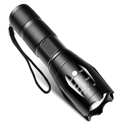 led taschenlampe 5-Mode linterna T6 LED Flashlight Zoomable Focus Torche zaklamp hand Light by 18650 or 3*AAA