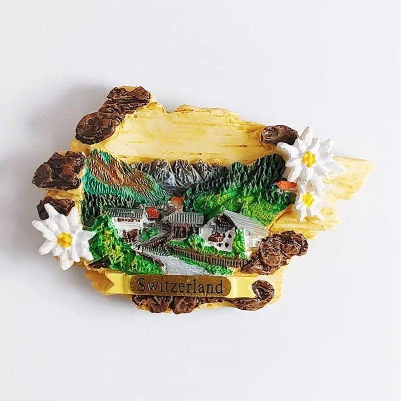 Schweiz Reisen Souvenirs Schweizer Karte Kühlschrankmagnete Alpen Jungfrau Kühlschrank Aufkleber Heimdekoration Hochzeitsgeschenke