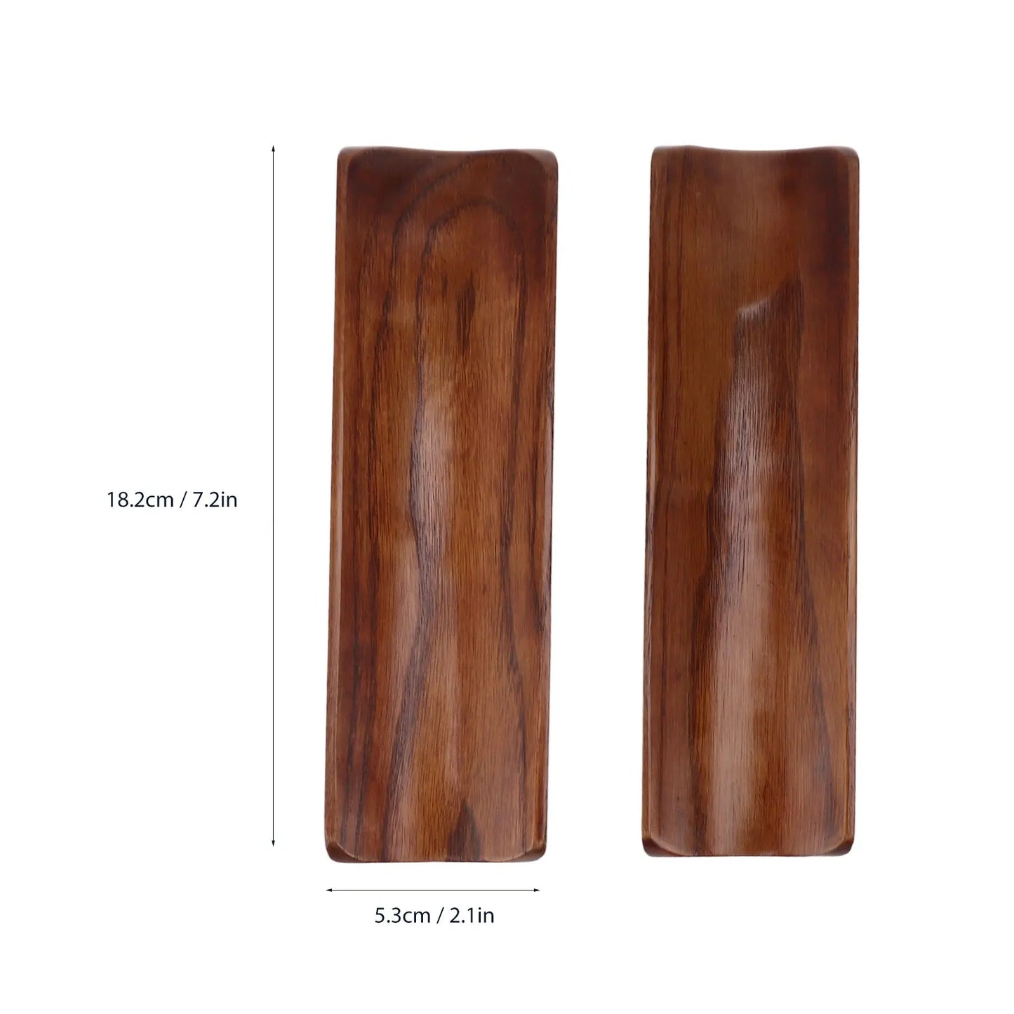 2 STÜCKE Sushi Teller Lange Rechteck Teller Holz Japanische Art 7,2 x 2,1 Zoll Servierplatte für Cracker Party Home Sushi Gericht