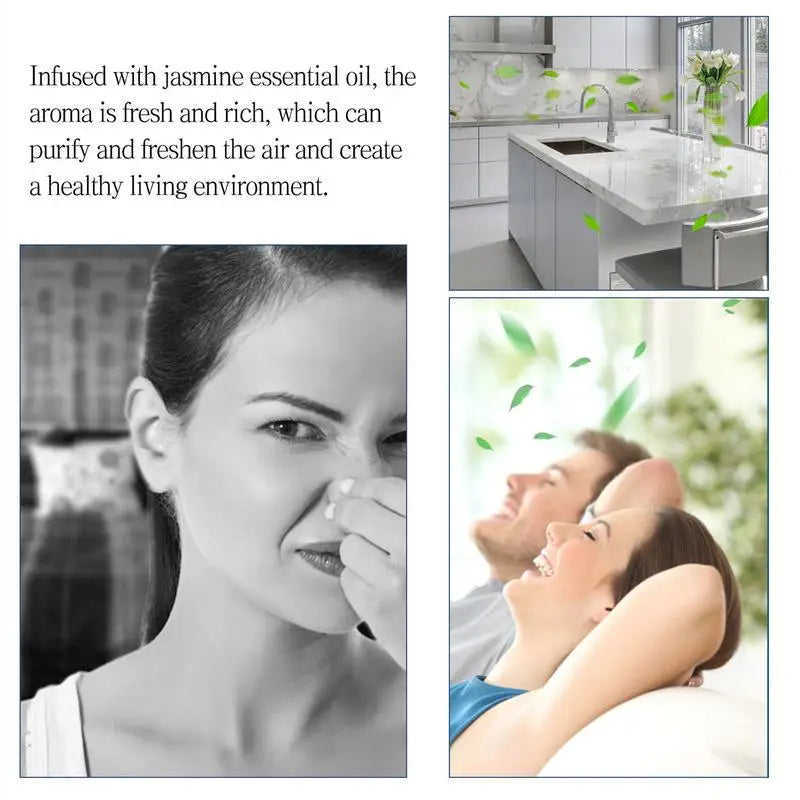 Jasmin-Diffusor natürlicher erfrischender Jasmin-Parfümluftfrischer 50 ml lang anhaltender Duft, Aromatherapie Diffusoröl