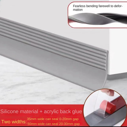 Neue staubdichte Tür Zugluft Weatherstrip Bottom Seal Strip Silikon Winddicht Staub Selbstklebend für Türstopper Dichtungsband